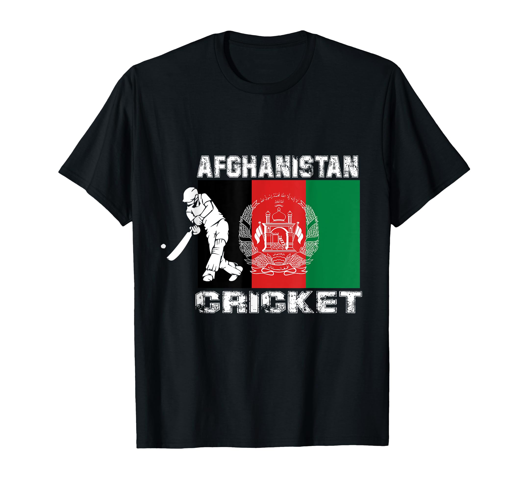 Afghanistan Cricket Batsman Batting International Fan Tee T-Shirt