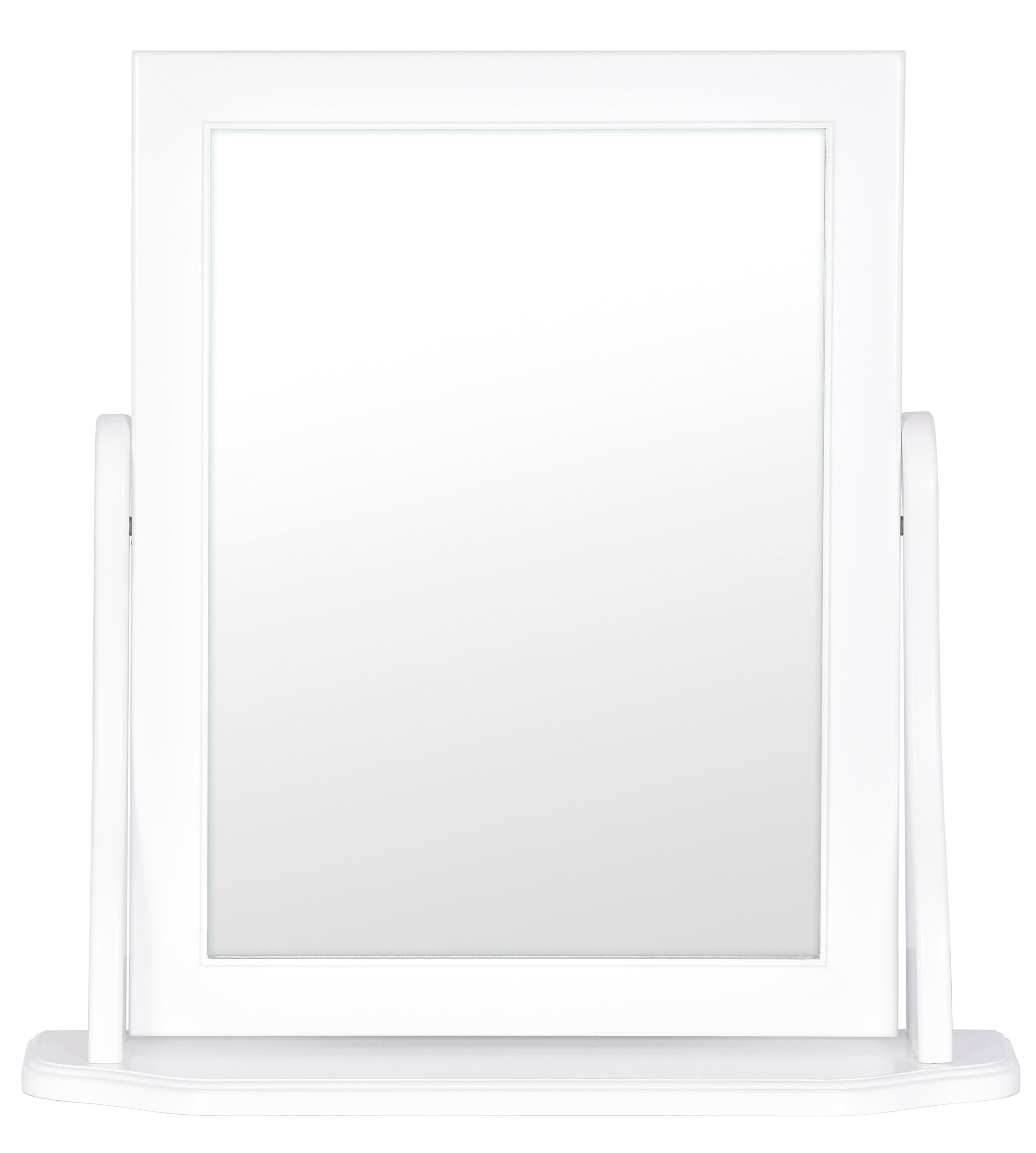 Bella Mirror - White - 46x47cm - Dressing Table Tabletop Mirror - Innova Collection from Home Selections