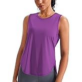 JOYSPELS Ice Silk Workout Tank Tops for Women Cool-Dry Sleeveless Loose Fit Yoga Shirts Athletic