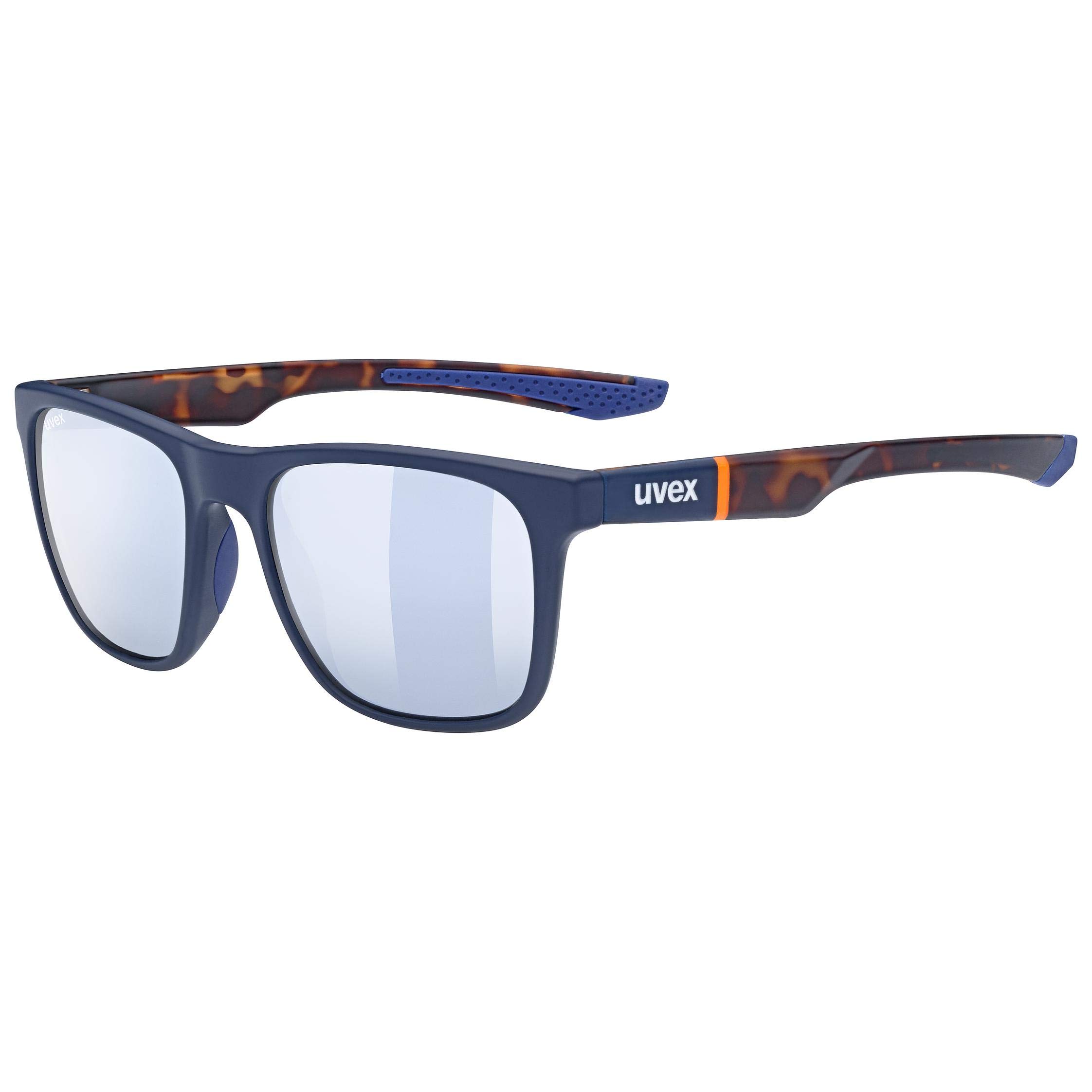 uvex LGL 42 - Sunglasses for Men and Women - Mirrored Lenses - Filter Category 3 - Blue Matt Havanna/ltm. Silver - One Size