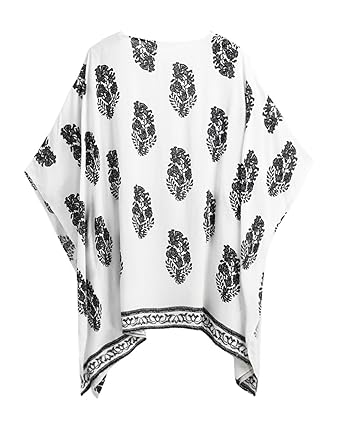 Amazoncom Beach Cover Up Floral Embroidery Bikini Cover Up