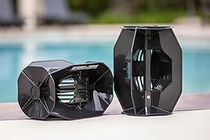 AQUASTRENGTH Hydro Tone - HYDRO-BELL Pool Weights for Water Exercise Pair | Water Weights | Functional Strength Training with Pool Weight | Aquatic Exercise Equipment | Quick Start Guide