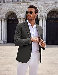 COOFANDY Men's Casual Knit Blazer Suit Jacket