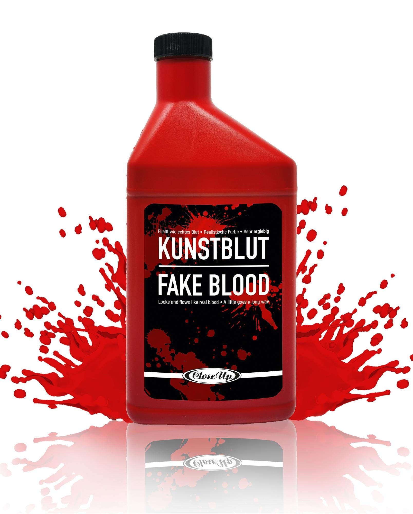 Bottle Of Fake Blood 0.47L Halloween Face & Body Kit Dracula Vampire Fancy Dress