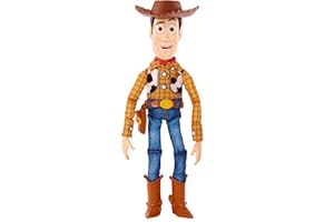 Mattel Disney Pixar Toy Story Talking Woody Action Figure & Accessory, Roundup Fun 12-inch Collectible with 30+ Sounds & Phrases