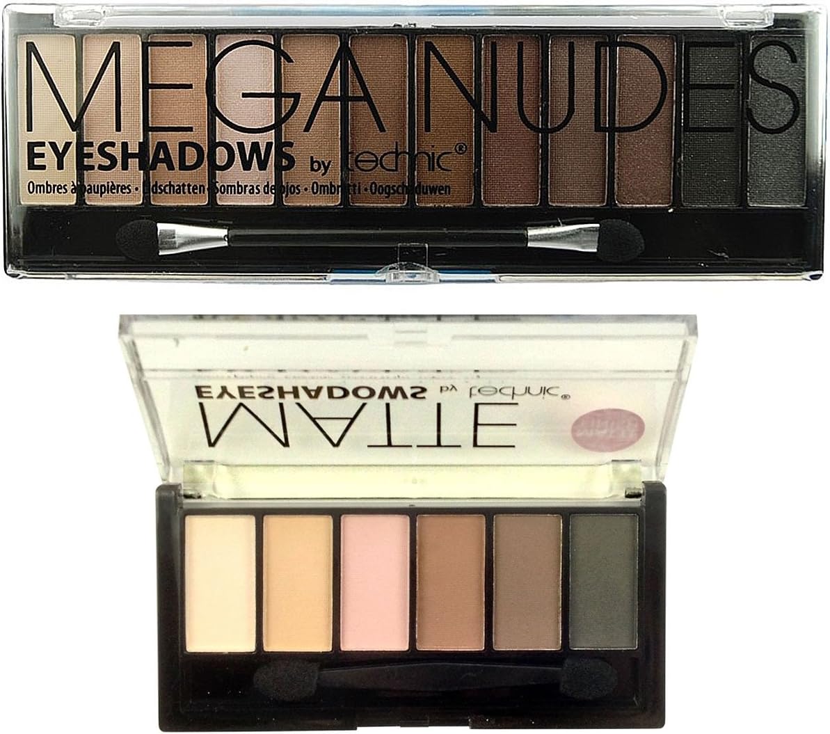 Technic Mega Nudes Eye Shadow Palette & Technic 6 Matte Eye Shadow Set