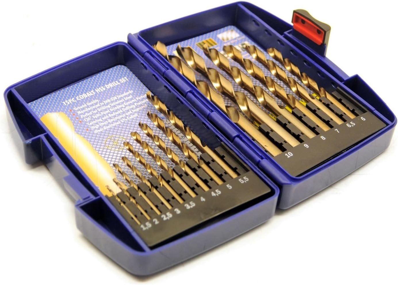 Cobalt Metal Drill Set Professional Cobalt Twist Drills 5% TE187