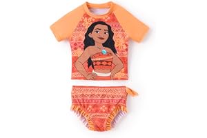 Disney Princess Frozen Marvel Elsa Minnie Toddler Girl Swimsuit Tankini Bathing Suit 2 Piece Swimwear UPF 50+ Rashguard