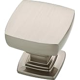 Franklin Brass (10-Pack) &ndash; Brushed Nickel Cabinet Knobs for Dressers, Drawers, Kitchen Cabinet Door, Vanity, Furniture, Closet Knobs, 1-1/8 Inch Square | Webber