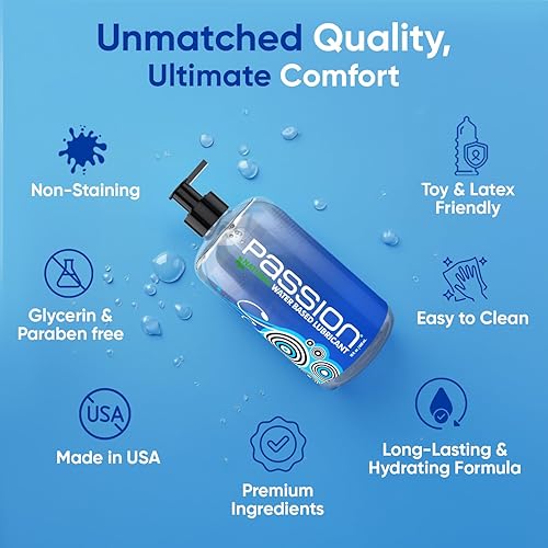 Passion Natural Water-Based Personal Lubricant, 34 Fl Oz - Premium, Non-Sticky,  Easy-to-Clean Formula for Smooth, Comfortable Use in Kenya | Whizz  Lubricants