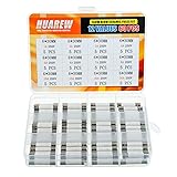 HUAREW 12 Values 60 Pcs 6 x 30 mm T 1A 2A 3A 4A 5A
