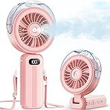 Otlonpe Handheld Misting Fan Portable, Powerful 4