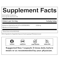FOLIUS LABS Clean Label Berberine HCl