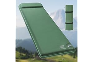 Air Foam Sleeping Pad Camping, Elegear CumbreX™ 9.5 R-Value Self Inflating Foam Sleeping Mat with Foot Pump Pillow,4-Season I