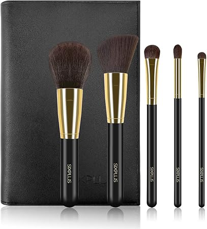 Amazon Sixplus メイクブラシ 5本セット ブラック Haloシリーズ Sixplus メイクアップブラシ 通販