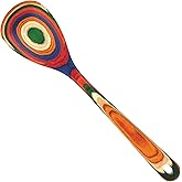 Totally Bamboo Baltique Marrakesh Collection 12-1/2" Wooden Cooking Spoon, Safe for Nonstick