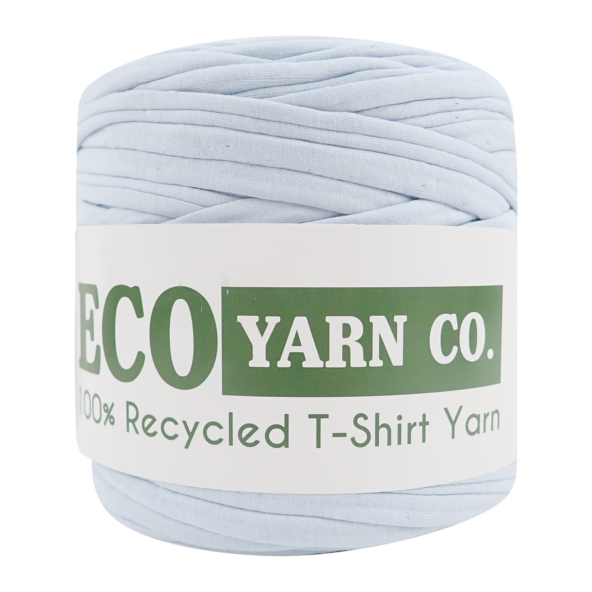 Pale Blue Recycled Cotton Jersey T-Shirt Yarn, 120m (700g)