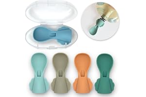 Little Whispers Baby Food Pouch Spoon Attachments - Stage 1, Small (Ripple) - 5 Pack
