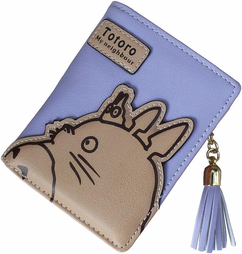 Hayao Miyazaki Anime My Neighbor Totoro Cosplay Cartoon Women Girl Students Small Bi-fold Wallet Purse