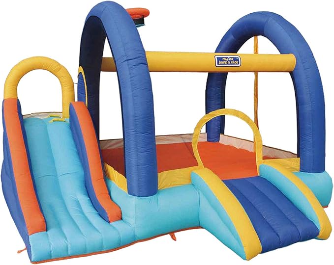 my first jump and slide with ball pit