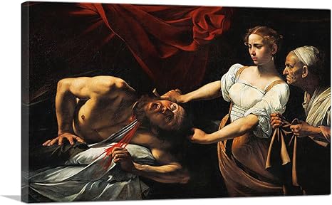 Amazon Com Artcanvas Judith Beheading Holofernes 1599 Canvas Art Print By Caravaggio 40 X 26 0 75 Deep Posters Prints
