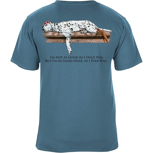 SEA DOG Ocean is Calling Vintage Graphic T-Shirt, Garment Dyed 100