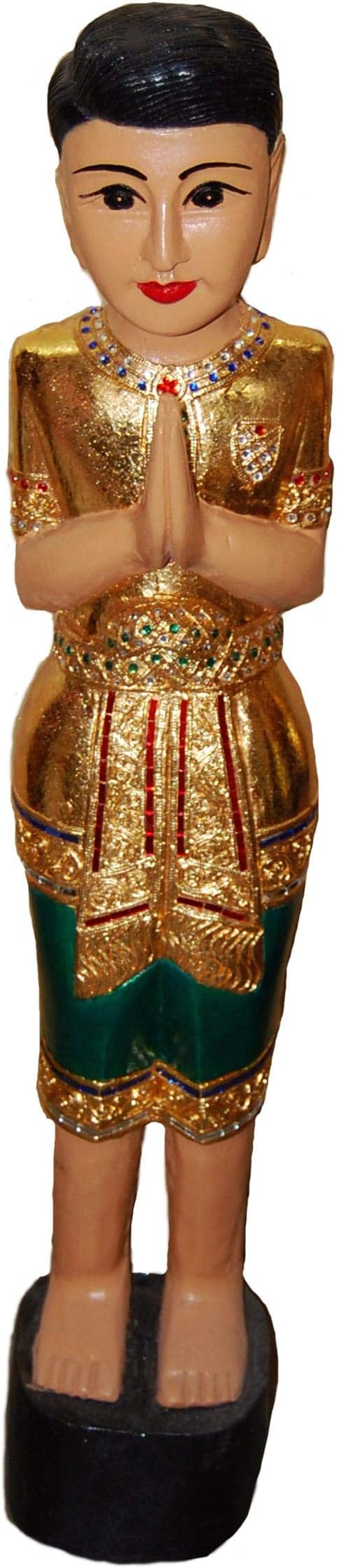 Sawasdee Boy in Green, 40" Tall