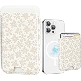 BayPastel X for MagSafe Card Wallet,Slim Leather Magnetic Phone Wallet Design Stick on Credit Card Holder for iPhone 15/14/13