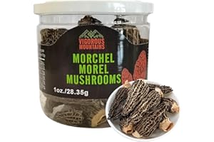 VIGOROUS MOUNTAINS Dried Morel Mushrooms (1 Ounce)