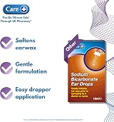 Care Sodium Bicarbonate Ear Drops 10ml Dropper Included view 2