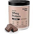 Perfect Keto Pure Whey Protein Powder Isolate Delicious 100% Grass Fed Meal Replacement Shake No Artificials, Gluten Free, Soy Free, Non-GMO (Chocolate)