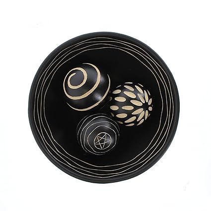 Amazon Com Accent Plus Orbs Decorative Balls Set Of 3 Decorative