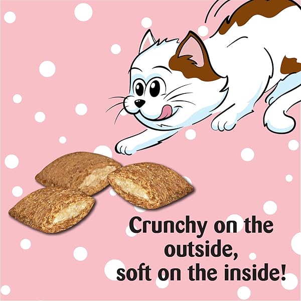 TEMPTATIONS SALMON AND DAIRY FLAVOR CRUNCHY AND SOFT KITTEN TREATS, 6.3 OZ.