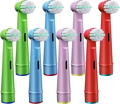 8 cabezales de repuesto para cepillo de dientes eléctrico para niños compatibles con Braun Oral B