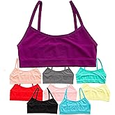 Alyce Ives Girls Seamless Training Bra, Cropped Cami Bra for Teens Pack of 10