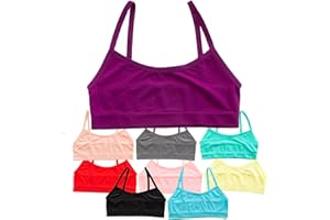 ALYCE IVES INTIMATES Alyce Ives Girls Seamless Training Bra, Cropped Cami Bra for Teens Pack of 10