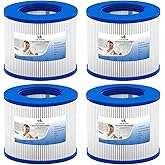 LVJUSEN Screw in Hot Tub Filters for Relxtime Spas/ALEKO Hot Tub/Wejoy Hot Tub Aquaspa/Co-z Spa Hot Tub/Wave Spas/CleverSpa, Screw-On/Threaded Filter for Type PM_SPA-P154, 8106-4 Pack