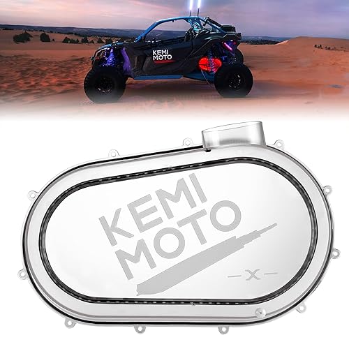 Clear CVT Cover With RGB Lights Control Outer Plate Clutch Cover For Can Am X3 E - Foto 3
