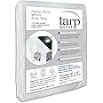 Kotap 14 x 14 Ft. Heavy-Duty Protection/Coverage Tarp, Superior Weave for Greater Longevity 8-mil, Multi-Use, Waterproof, White, 1-Pack (TRW-1414)
