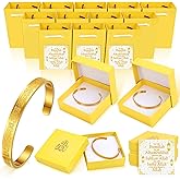 RUEGGVAT 12 Sets Eid Gifts for Women Men Ayatul Kursi Bracelets Bulk with Gift Bag Box Islamic Muslim Jewelry Allah Gold Bangle Arabic Cuff Bracelet for Islam Eid Ramadan Party Favor