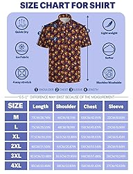 Xdceu Halloween Golf Polos for Men - Funny Golf