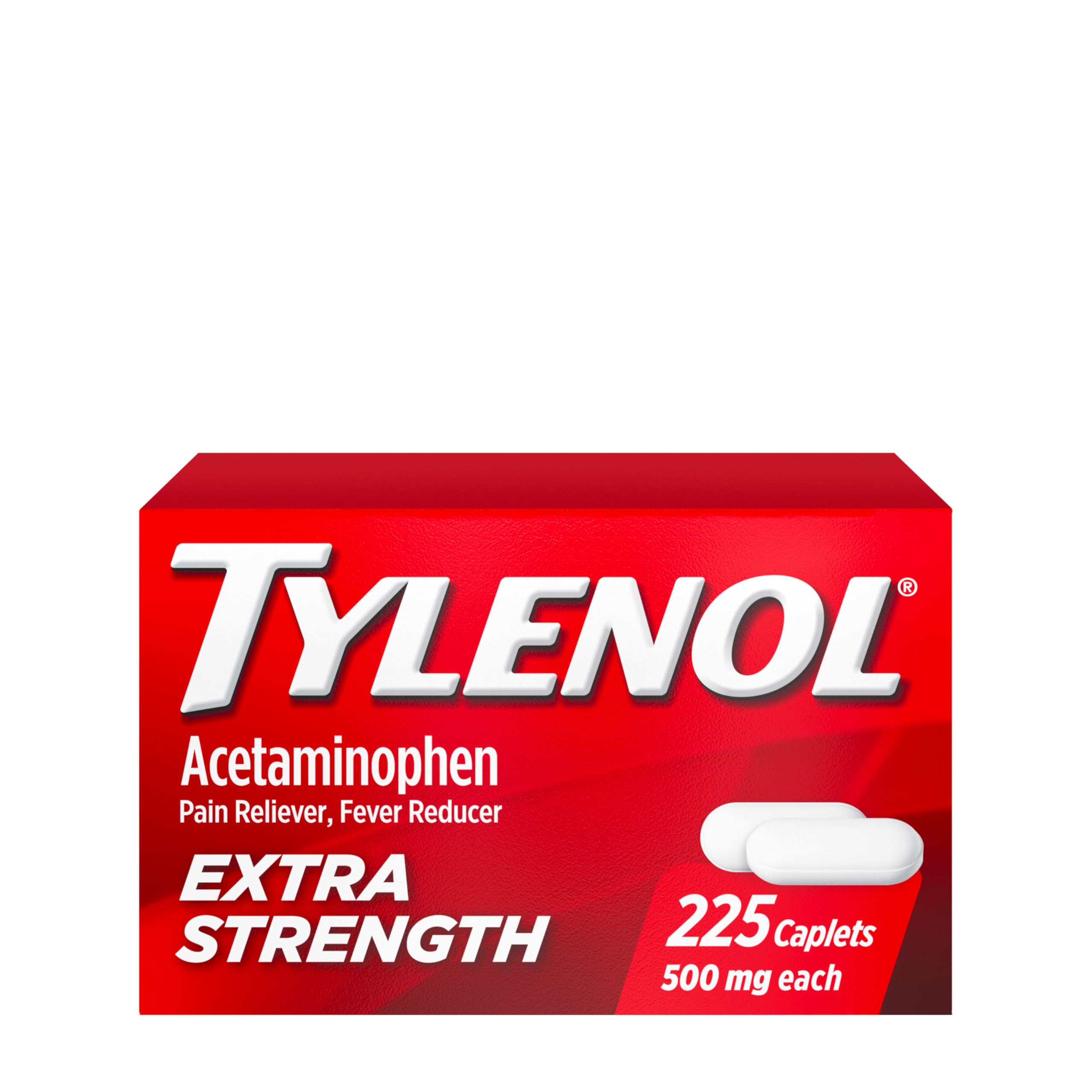 Tylenol Extra Strength Caplets, 500 mg Acetaminophen, Value Size, 225 Ct