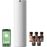 Aromadd Scent Diffuser Starter Kit – Waterless Essential Oil Diffuser for Home, 1500 Sq.Ft Coverage Scent Air Machine, Smart Auto Mode Hotel Collection Diffuser with Cold Air Tech (White)