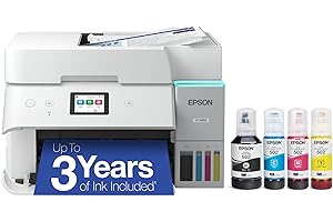 Epson EcoTank ET-4950 Wireless All-in-One Color Supertank Printer with up to 3 Years of Ink, Refillable Tanks, Perfect for Of
