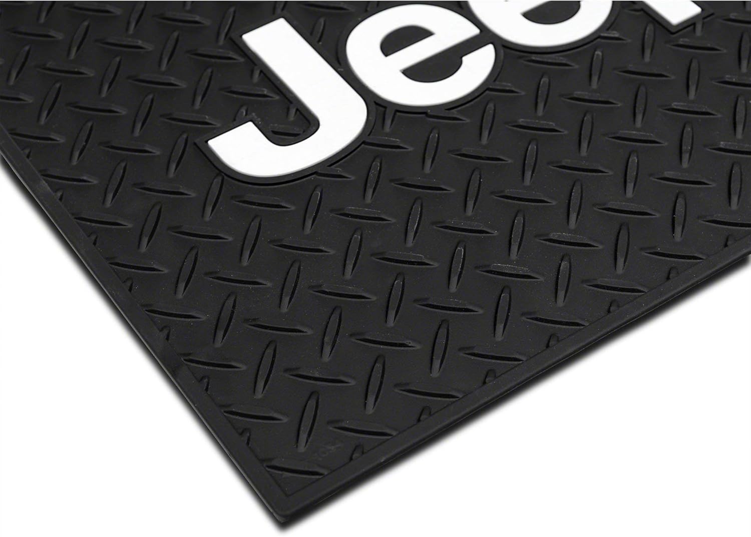 Amazon Com Alterum Jeep Logo Rear Utility Floor Mat Black For