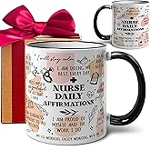 WFFW Nurse Daily Affirmation Mug Gifts for Women, Self Care& Mindfulness Gift, Christmas Birthday Nurses Week/Day Inspirational appreciation Mental Health mugs gift -337