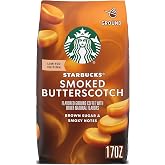 Starbucks Ground Coffee, Smoked Butterscotch Naturally Flavored Coffee, 100% Arabica, Limited Edition, 1 Bag (17 Oz)