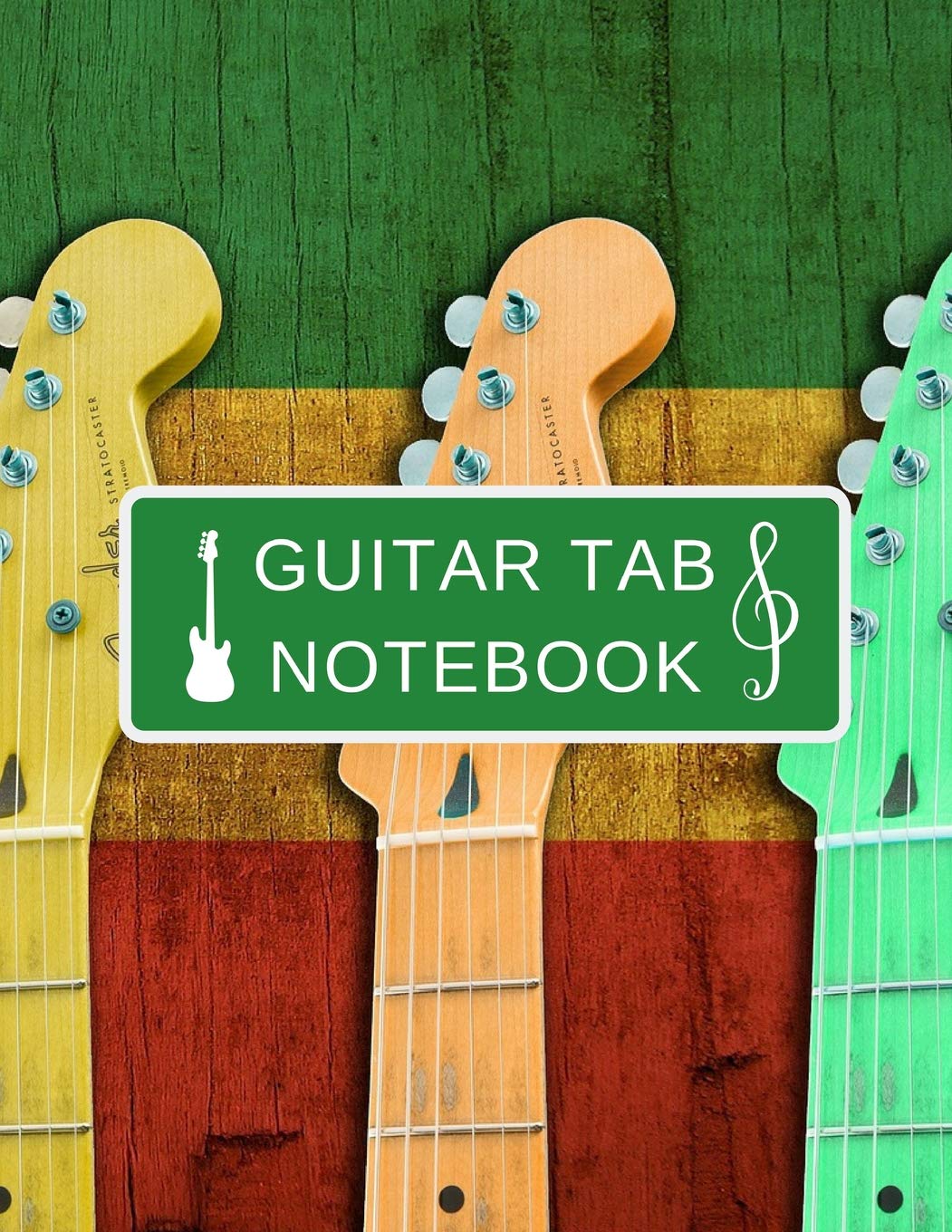 Guitar Tab Notebook: Blank Music Sheet Paper Journal - Guitar Chord, Standard Staff & Tablature