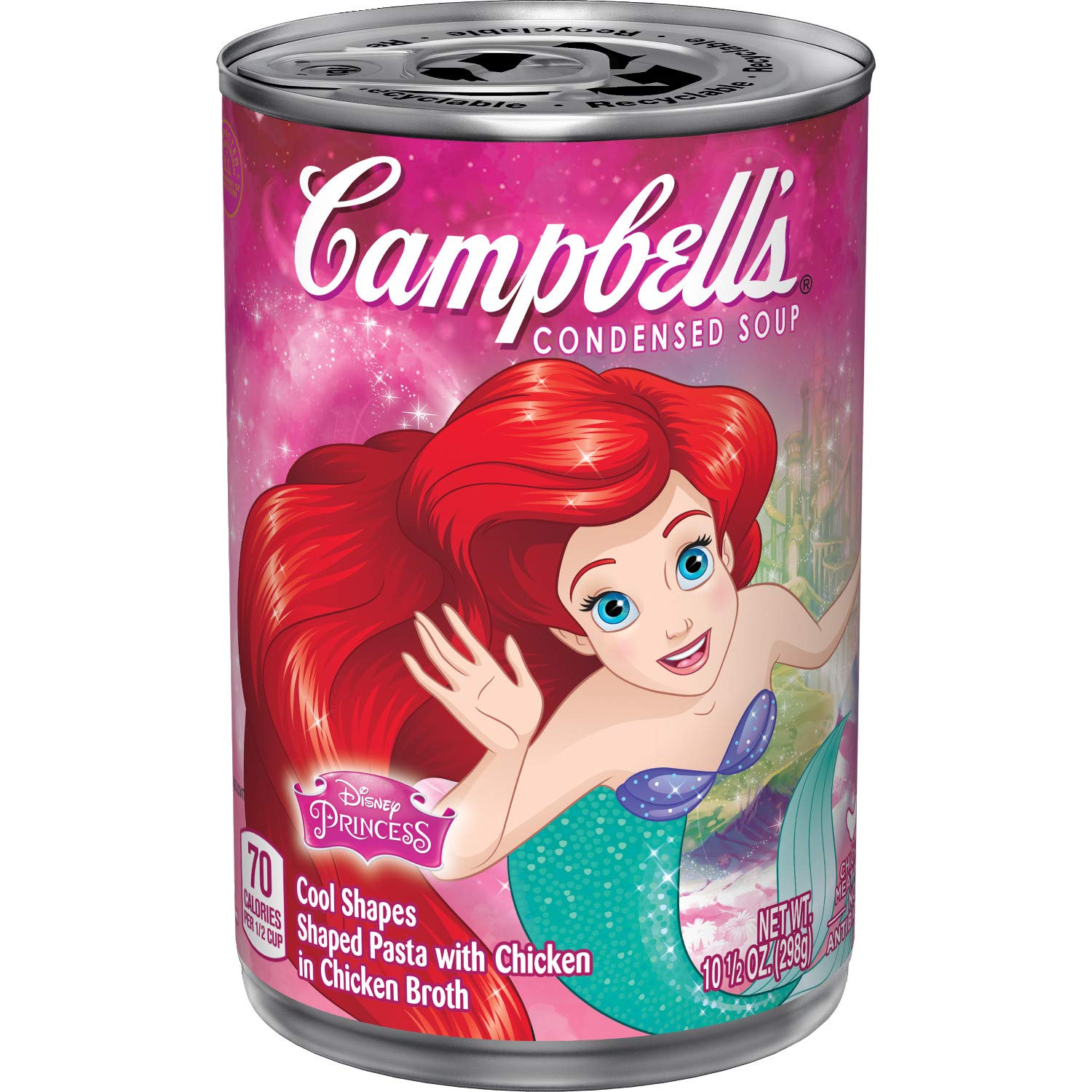 Campbell's healthy kids Disney Princess shaped pasta in chicken broth condensed soup (051000180025)