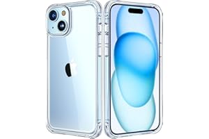 Mkeke for iPhone 15 Case Clear, [Not Yellowing] [Military-Grade Drop Protection] Clear Slim Phone Cases for Apple iPhone 15 with Shockproof Bumper 2023 - Clear